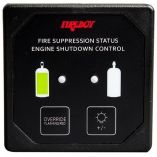 Xintex Deluxe Helm Display WMembrane Switch, Remote Horn Leds FEngine Shutdown System Black Bezel Display-small image