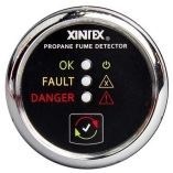 Xintex Propane Fume Detector WPlastic Sensor No Solenoid Valve Chrome Bezel Displa-small image
