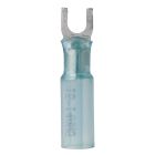 Ancor 16-14g #10 100 Pcs Spade Heat Shrink Connector Blue-small image