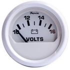 Faria Dress White 2" Voltmeter (10-16 VDC) - Marine Instrument Gauges-small image