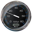 Faria 5 Tachometer WDigital Hourmeter 6000 Rpm Gas Inboard Chesapeake Black WStainless Steel-small image