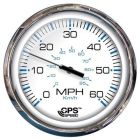 Faria 5 Speedometer 60 Mph Gps Studded Chesapeake White WStainless Steel-small image