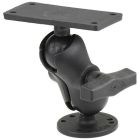 Ram Mount 15 Ball Mount W25 Round Base, Short Arm 2 X 4 Plate FHumminbird Helix 7 Only-small image