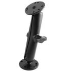 Ram Mount 1 Diameter Ball Mount WLong Double Socket Arm 225 Round Bases Amps Hole Pattern 7516 Length-small image