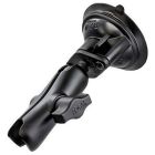 Ram Mount 1 Diameter Ball Standard Length Double Socket Arm W325 Diameter Suction Cup Twist Lock Base-small image