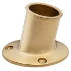 Whitecap TopMounted Flag Pole Socket Polished Brass 34 Id-small image