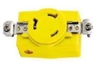 Hubbell Hbl328dcr 30a 28v Dc Locking Receptacle - Electrical Component